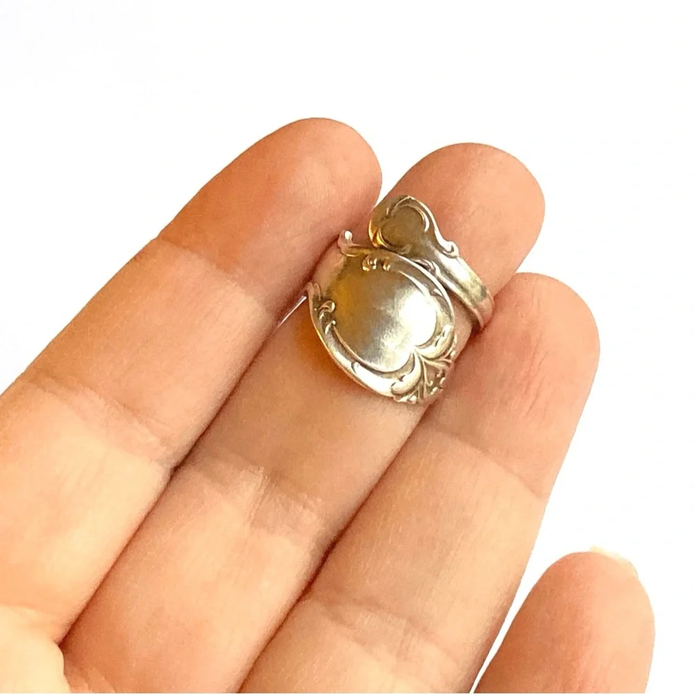 Vintage Silver Plated Spoon Ring Rogers Brothers Size 6 1/2
